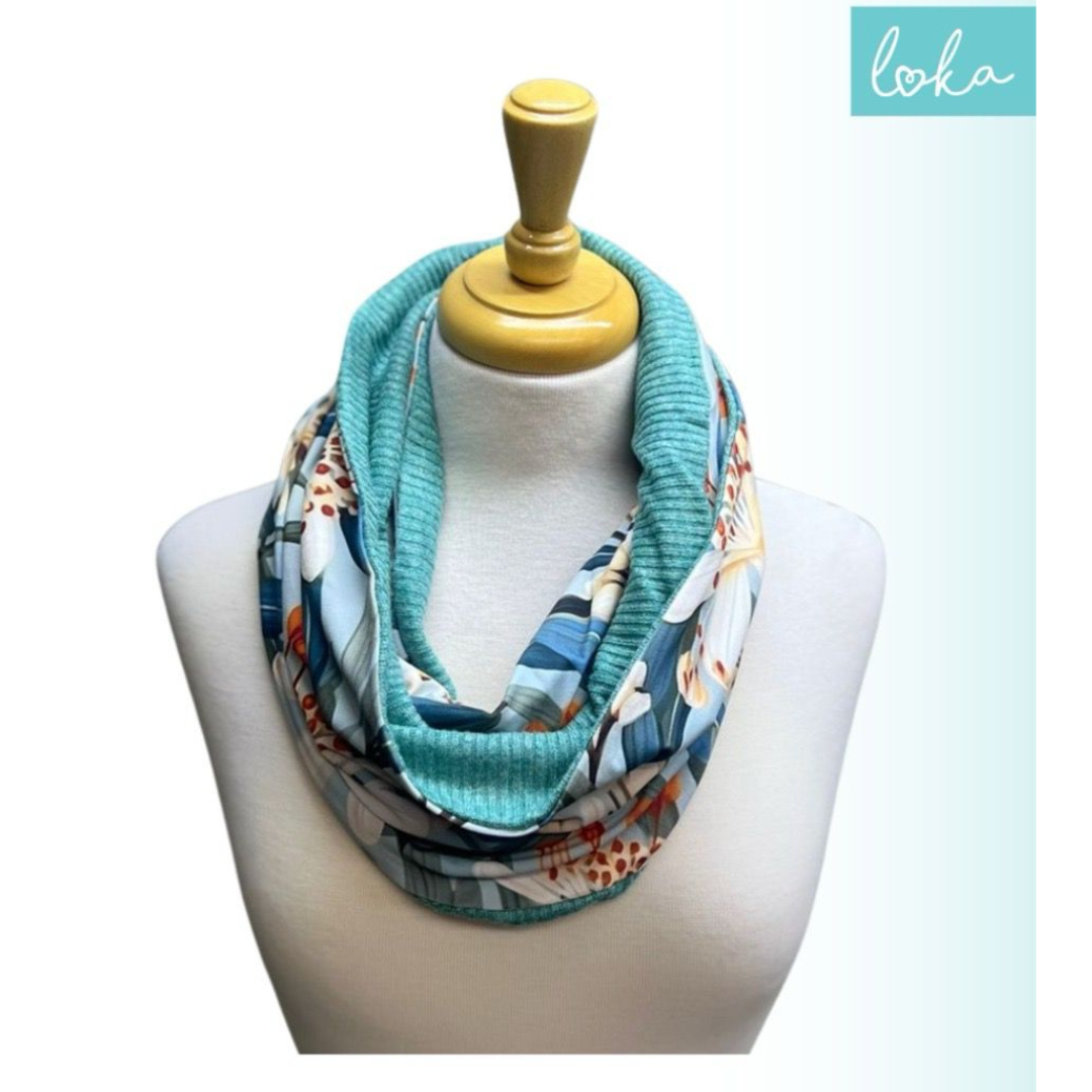 Aqua Blom Snood
