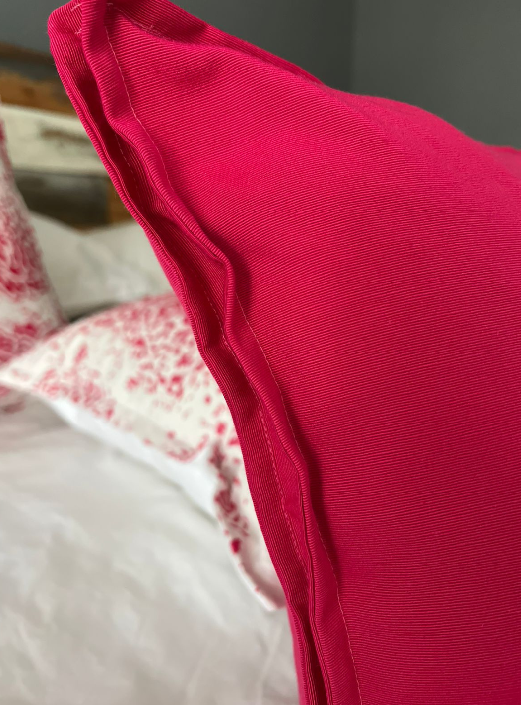 Cherise Pink Scatter Cushion Cover