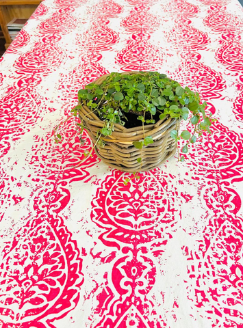 Boho Pink Tablecloth