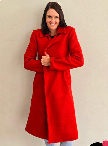 Jane Coat Red